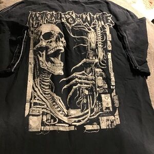 Motionless in White Men’s Black Graphic Skeleton T-Shirt Size Large. New